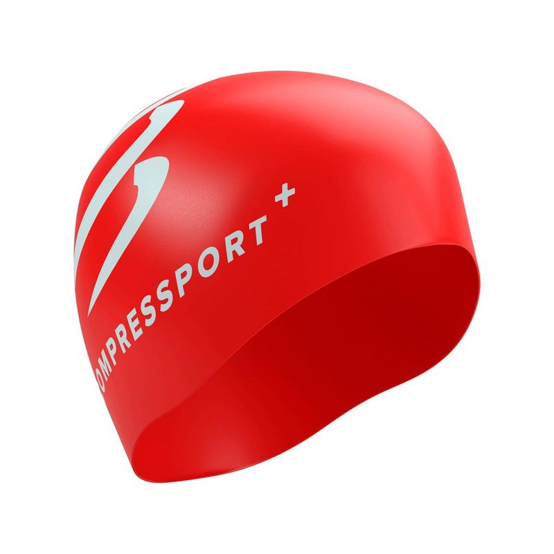 COMPRESSPORT - Gorra Natación Rojo Compressport