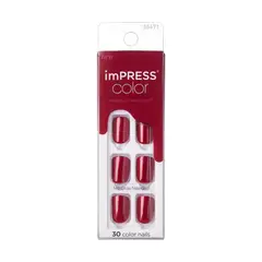 KISS - Uñas Impress Color Red Velvet