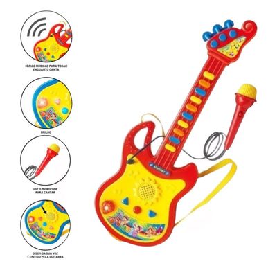 Imagen 2 del producto Guitarra Musical Microfono Karaoke Juguete Niños