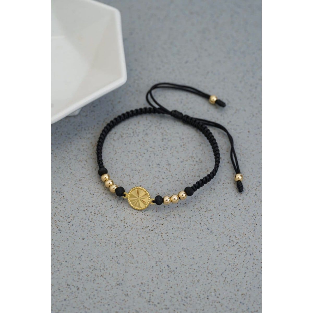GENERICO - Pulsera Tejida en oro laminado 18k