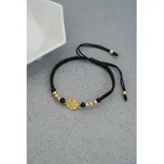 GENERICO - Pulsera Tejida en oro laminado 18k