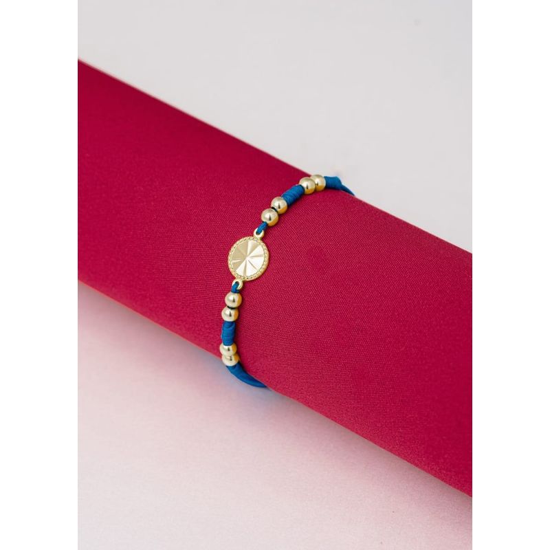 GENERICO - Pulsera Tejida en oro laminado 18k