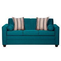 SOFA TRES CUERPOS LULU TURQUESA LINO