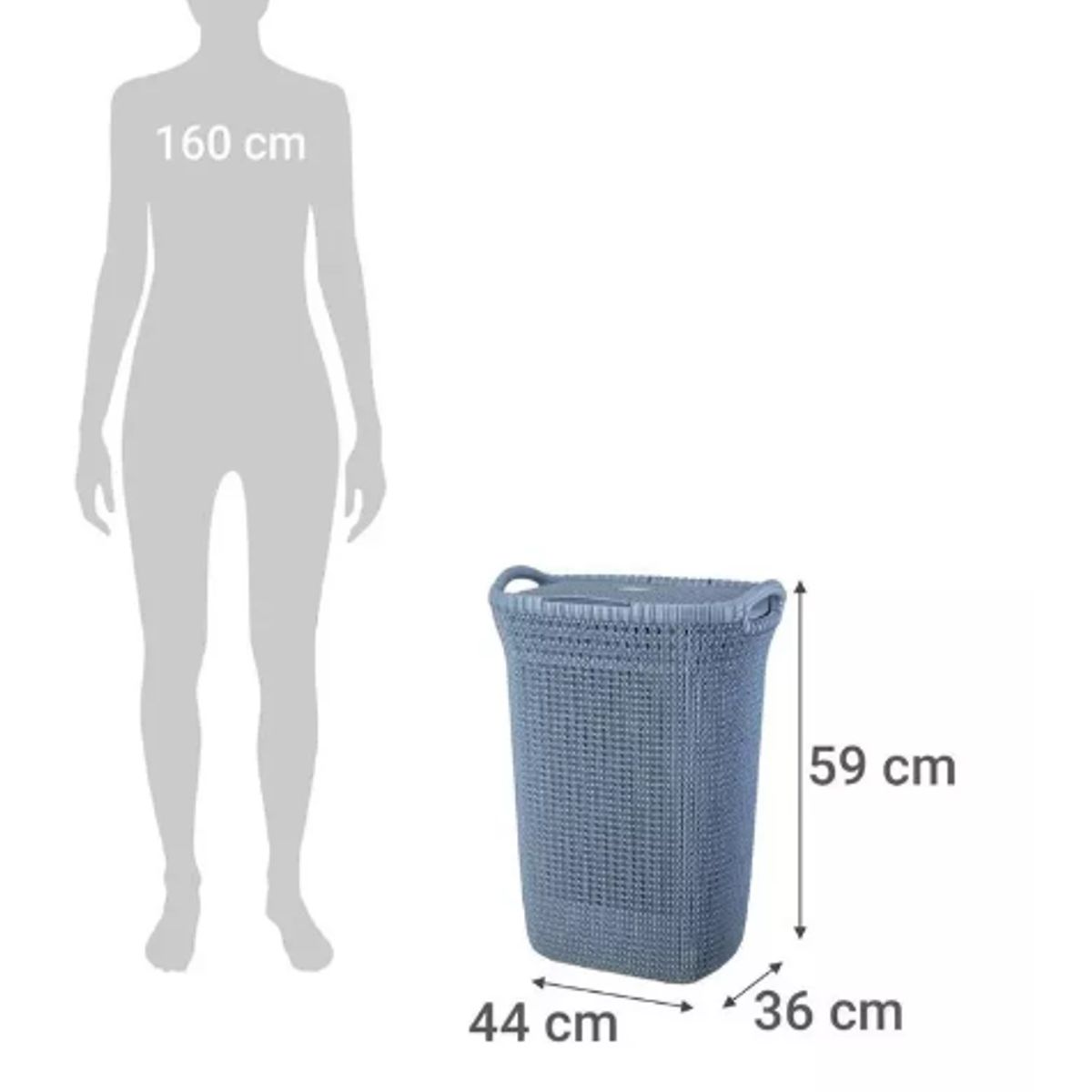 REYPLAST - Canasto Para Ropa Rectangular Khipu Reyplast Khipu