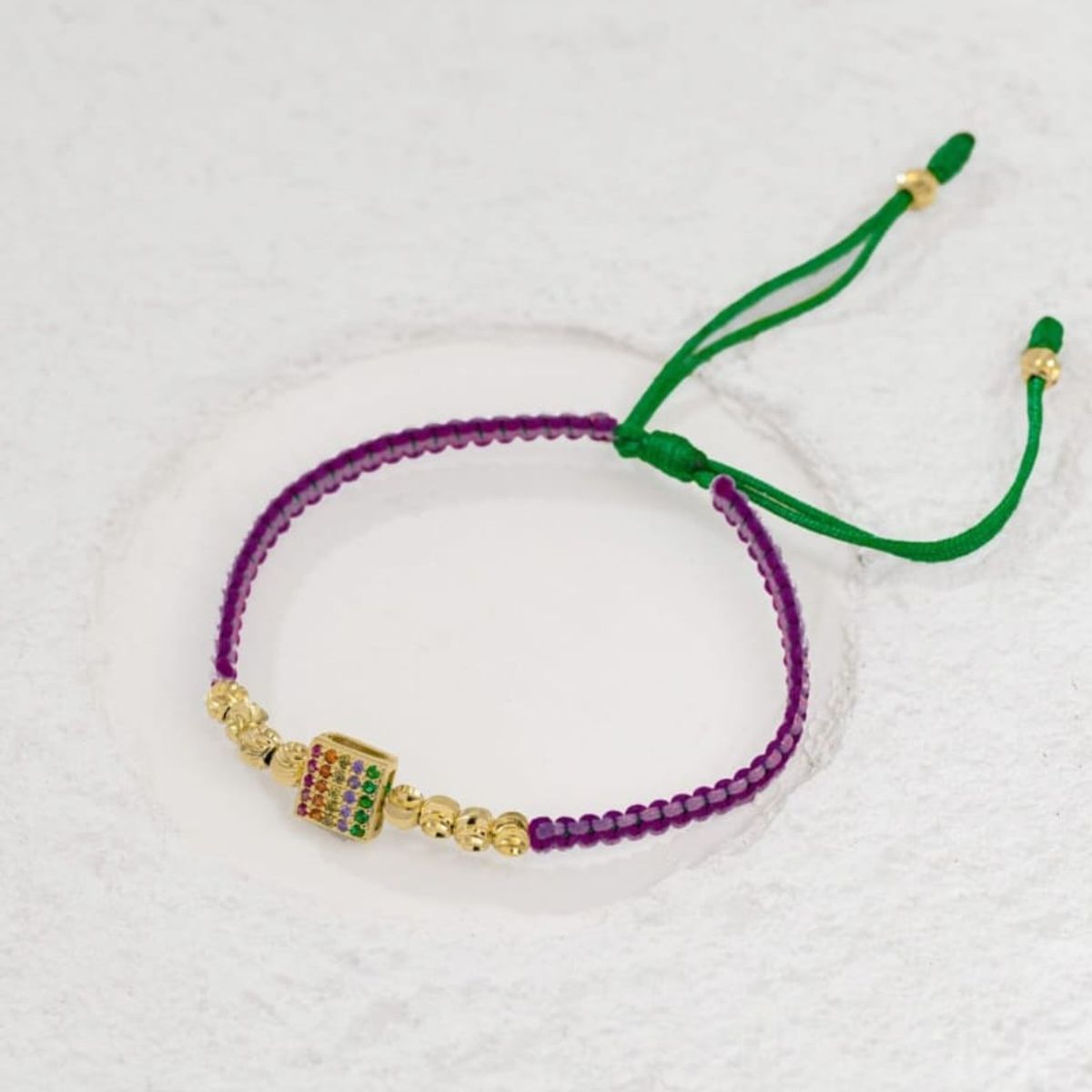 GENERICO - Pulsera Tejido en oro laminado 18k