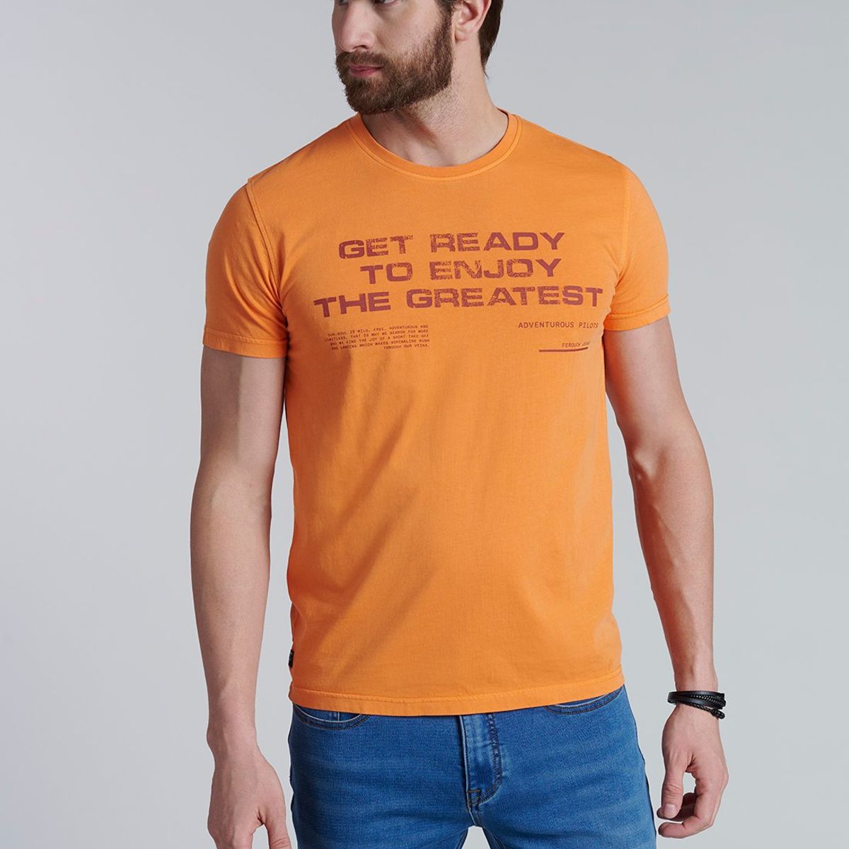 FEROUCH - Polera Montana Naranjo Ferouch