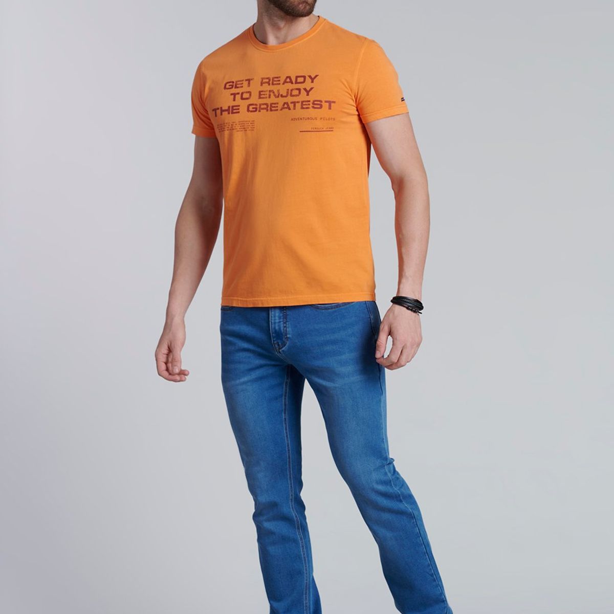 FEROUCH - Polera Montana Naranjo Ferouch