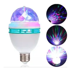 GENERICO - AMPOLLETA LED MULTICOLOR DISCO GIRATORIA