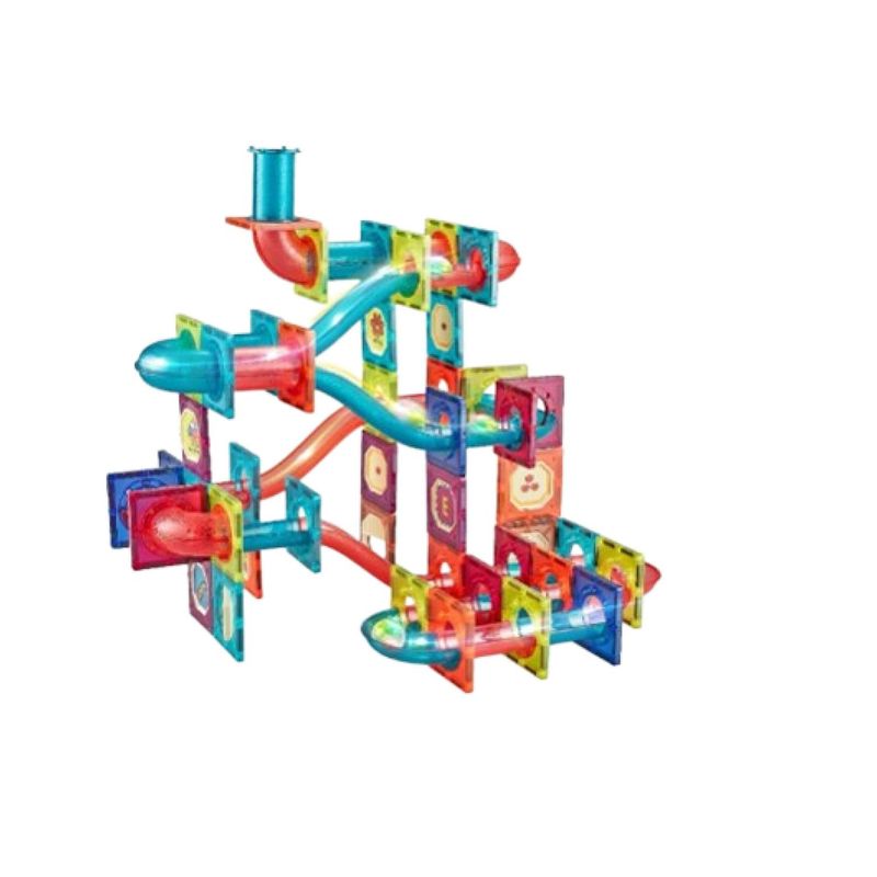 GENERICO - Bloques Magneticos Castillo 125 Pcs De Colores