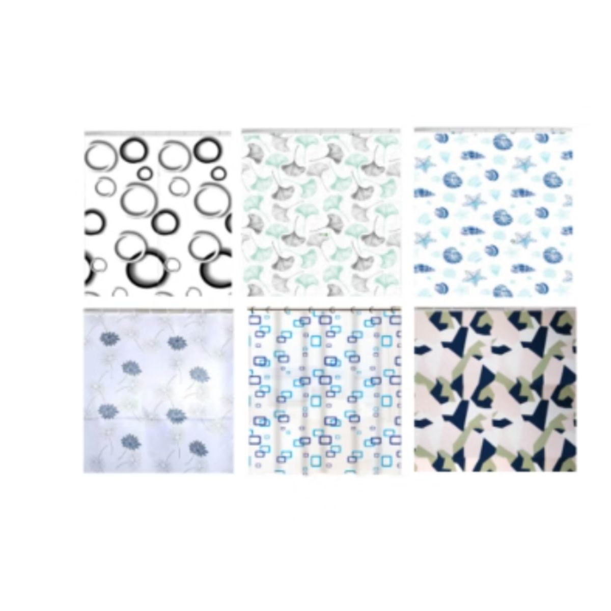 GENERICO - Cortina De Ducha Poliester Con Diseño 180X200CM