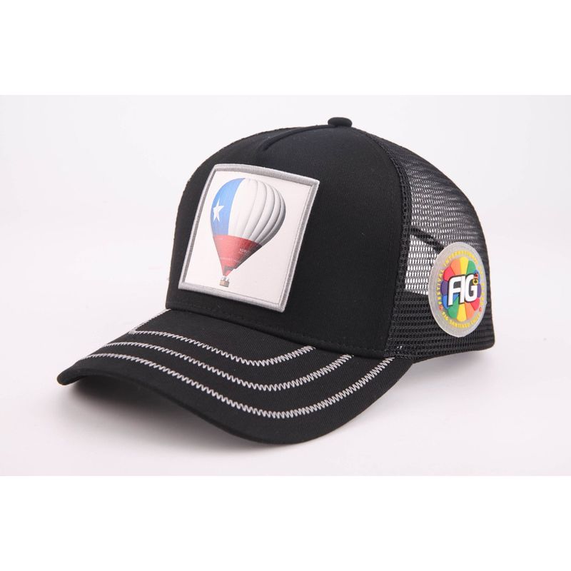 HELLE RAVEN HR - Gorro snapback marca helle raven hr color negro parche frontal Chile