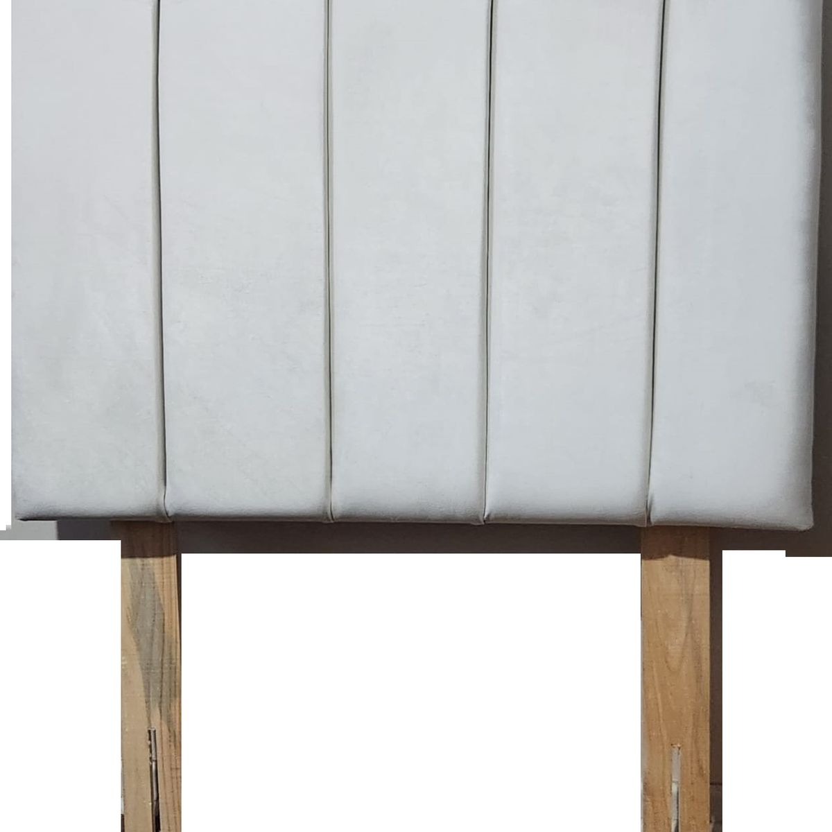 GENERICO - Respaldo tubular FELPA Blanco crudo 2 plazas