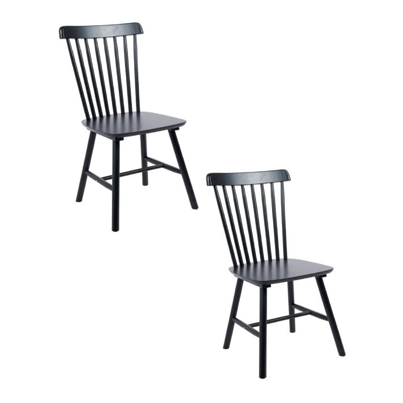 KLIK - Pack de 2 Sillas Windsor Madera - Negra KLIK