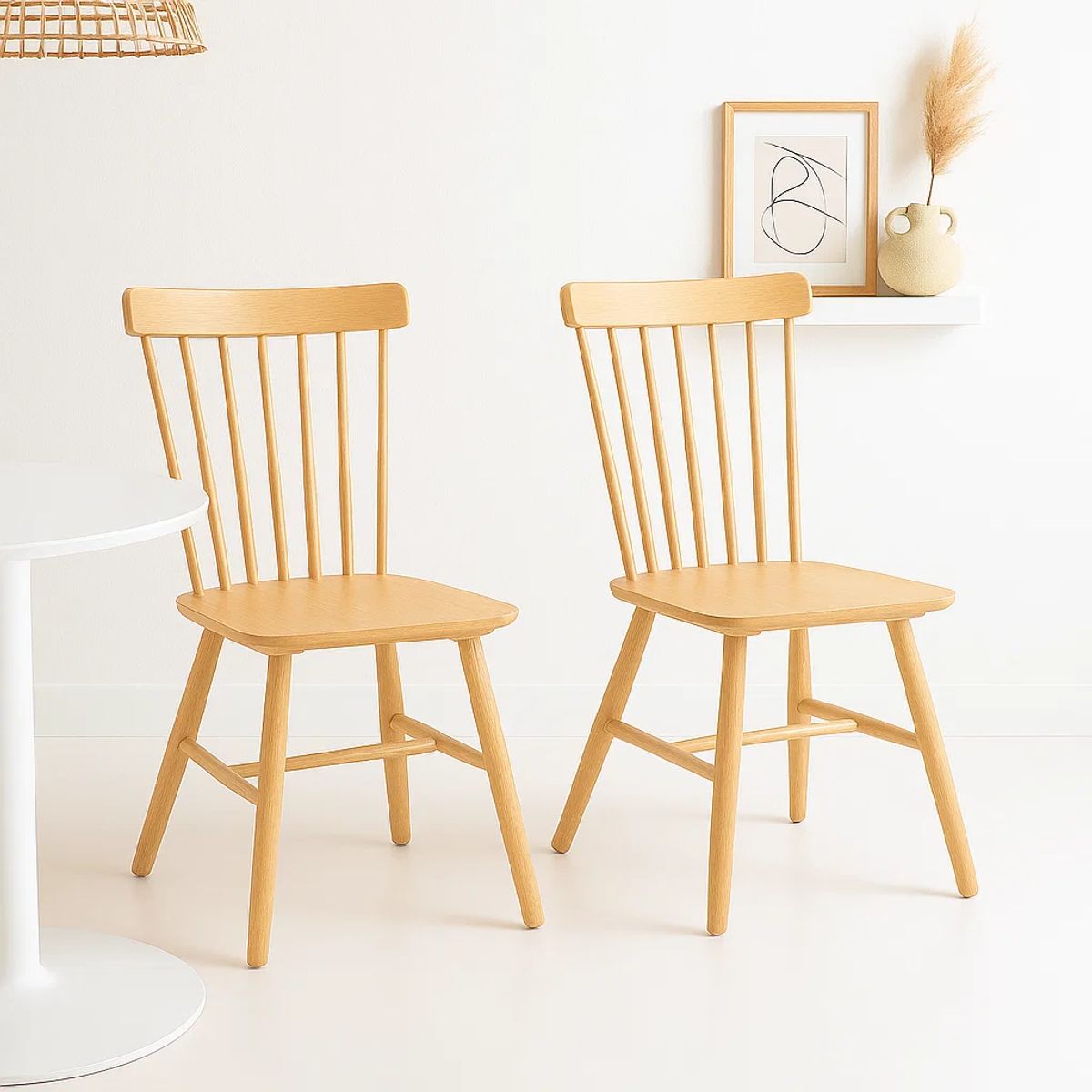 KLIK - Pack de 2 Sillas Windsor Madera KLIK