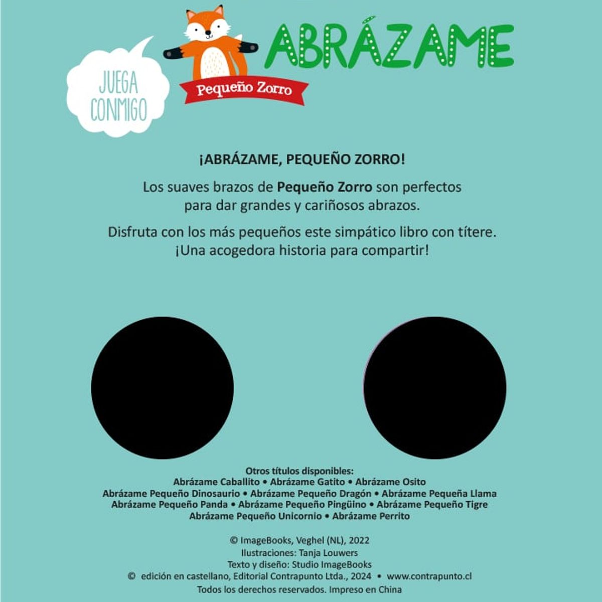 EDITORIAL CONTRAPUNTO - Abrázame. Pequeño Zorro