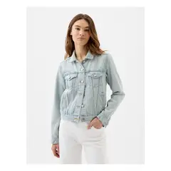 GAP - Chaqueta Mujer Icon Denim Azul