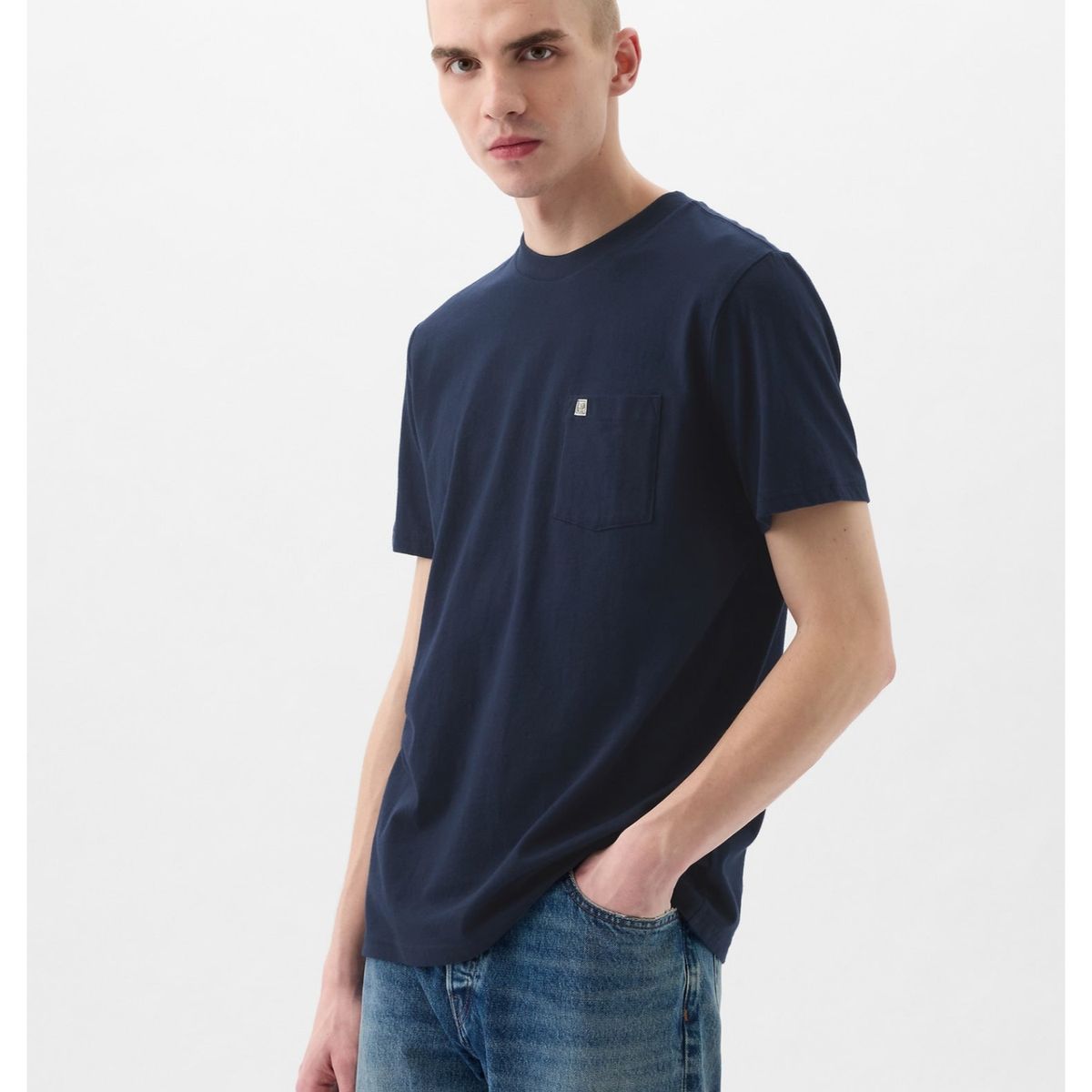 GAP - Polera Pocket Hombre Azul