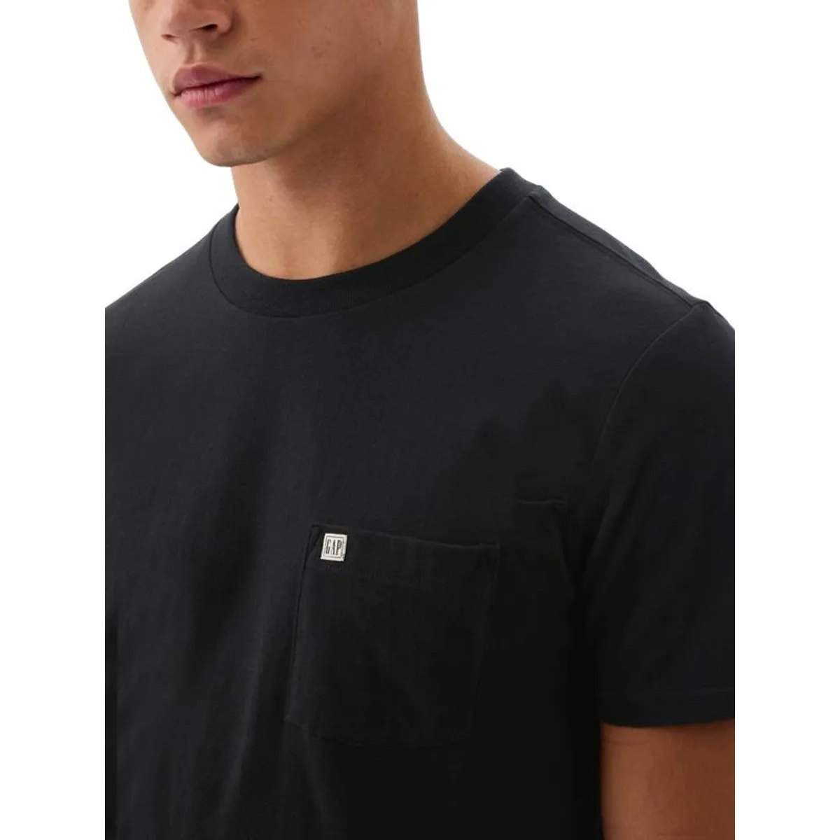 GAP - Polera Hombre Gap Pocket Negro