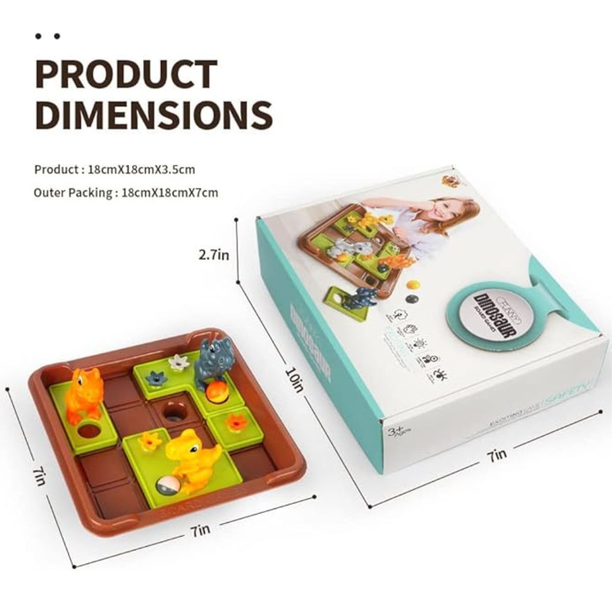 GENERICO - Juguete Infantil Racha Cuca Dinosaurios Juego De Mesa