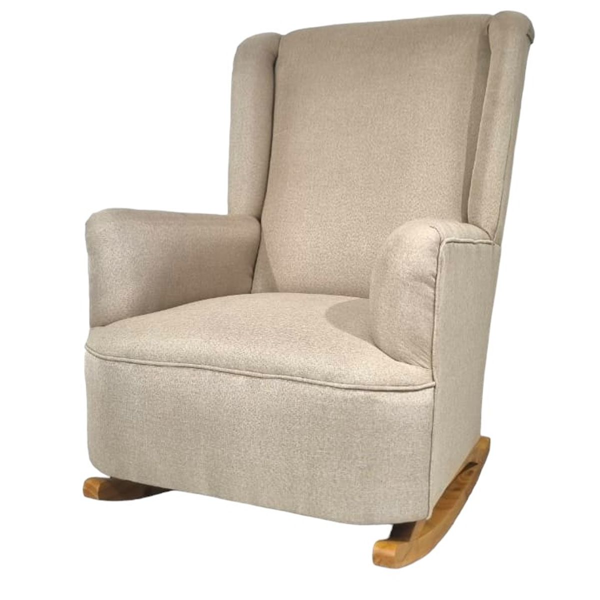 DISEÑOS VALESTRINI - SILLON MECEDOR LINO BEIGE
