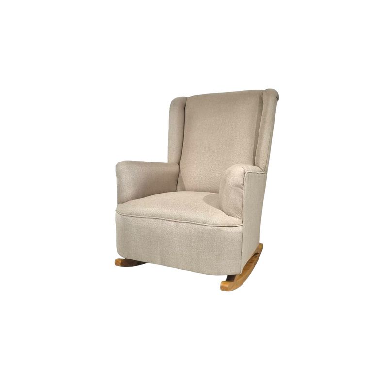 DISEÑOS VALESTRINI - SILLON MECEDOR LINO BEIGE