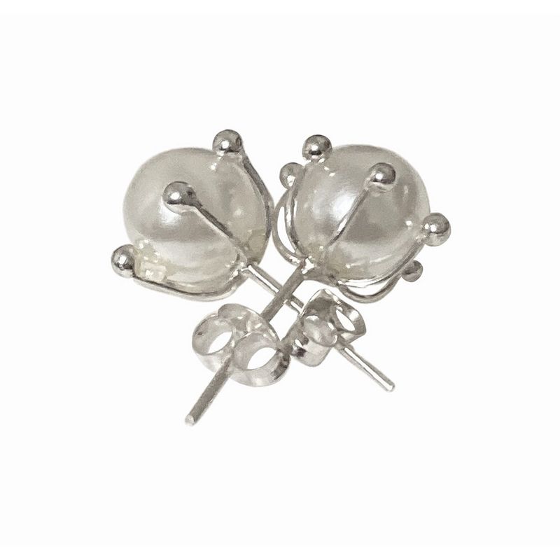 TAETHAI - Aros de plata 925 con Perla de imitación