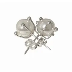 TAETHAI - Aros de plata 925 con Perla de imitación