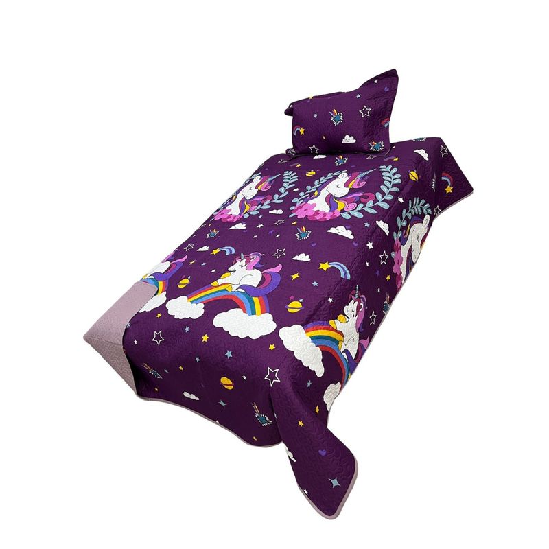 GENERICO - Cubrecama Quilt Ligero Primavera Verano de Niña Plz 12 H1