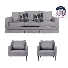 MUNDO LIVING - LIVING 311 POMPEYA COLOR GRIS CON RESORTES