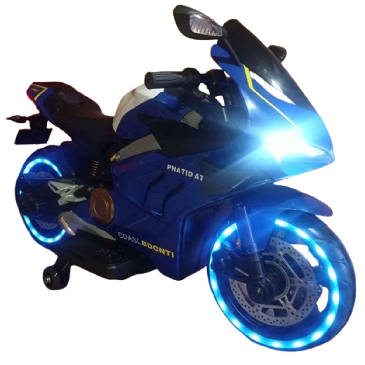 GENERICO - Moto Eletrica Para Niños Acelerador En Manubrio Azul