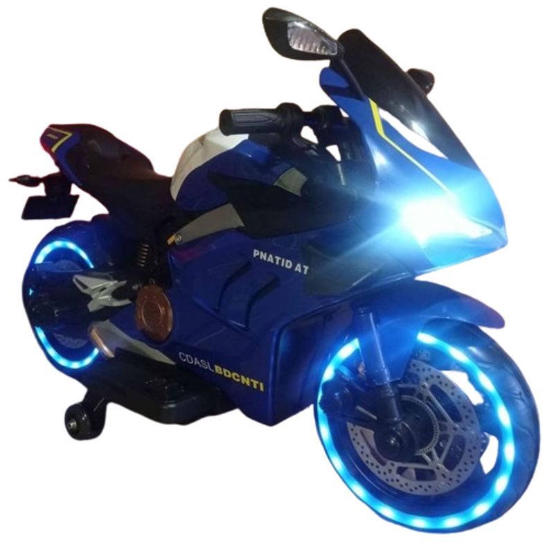 GENERICO - Moto Eletrica Para Niños Acelerador En Manubrio Azul