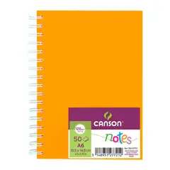 CANSON - Notes A6 120Grs 50Hjs - 10x14 Naranja
