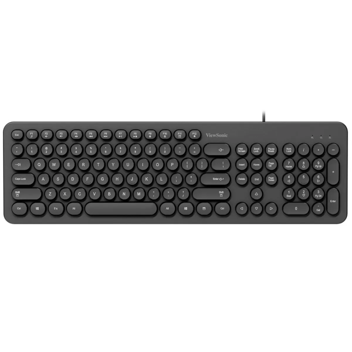 VIEWSONIC - Teclado Pc Usb Teclas Redondas Viewsonic KU334 - SC