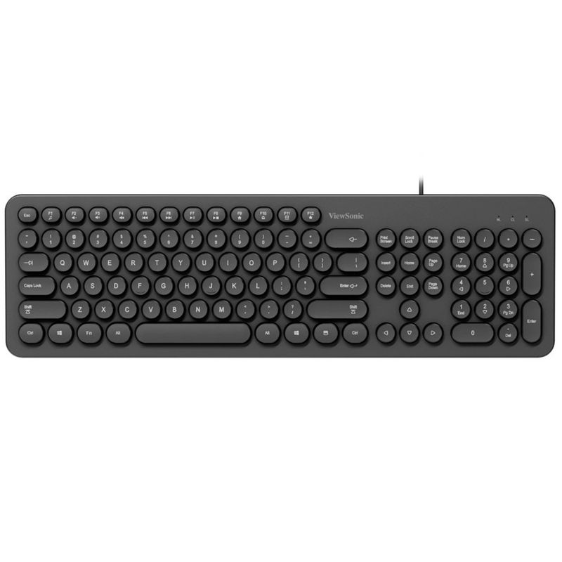 VIEWSONIC - Teclado Pc Usb Teclas Redondas Viewsonic KU334 - SC