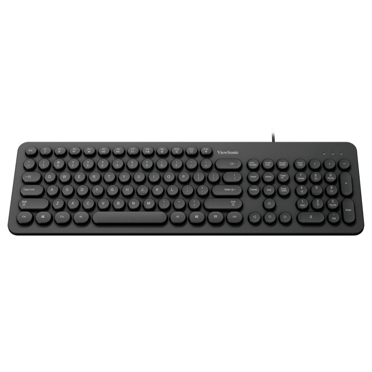 VIEWSONIC - Teclado Pc Usb Teclas Redondas Viewsonic KU334 - SC