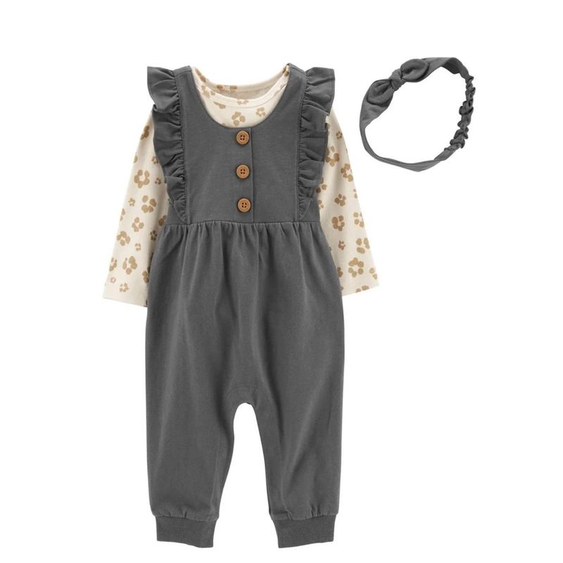 TEDMIMAK - Jardinera Polera y cintillo bebe niña Tedmimak Algodón