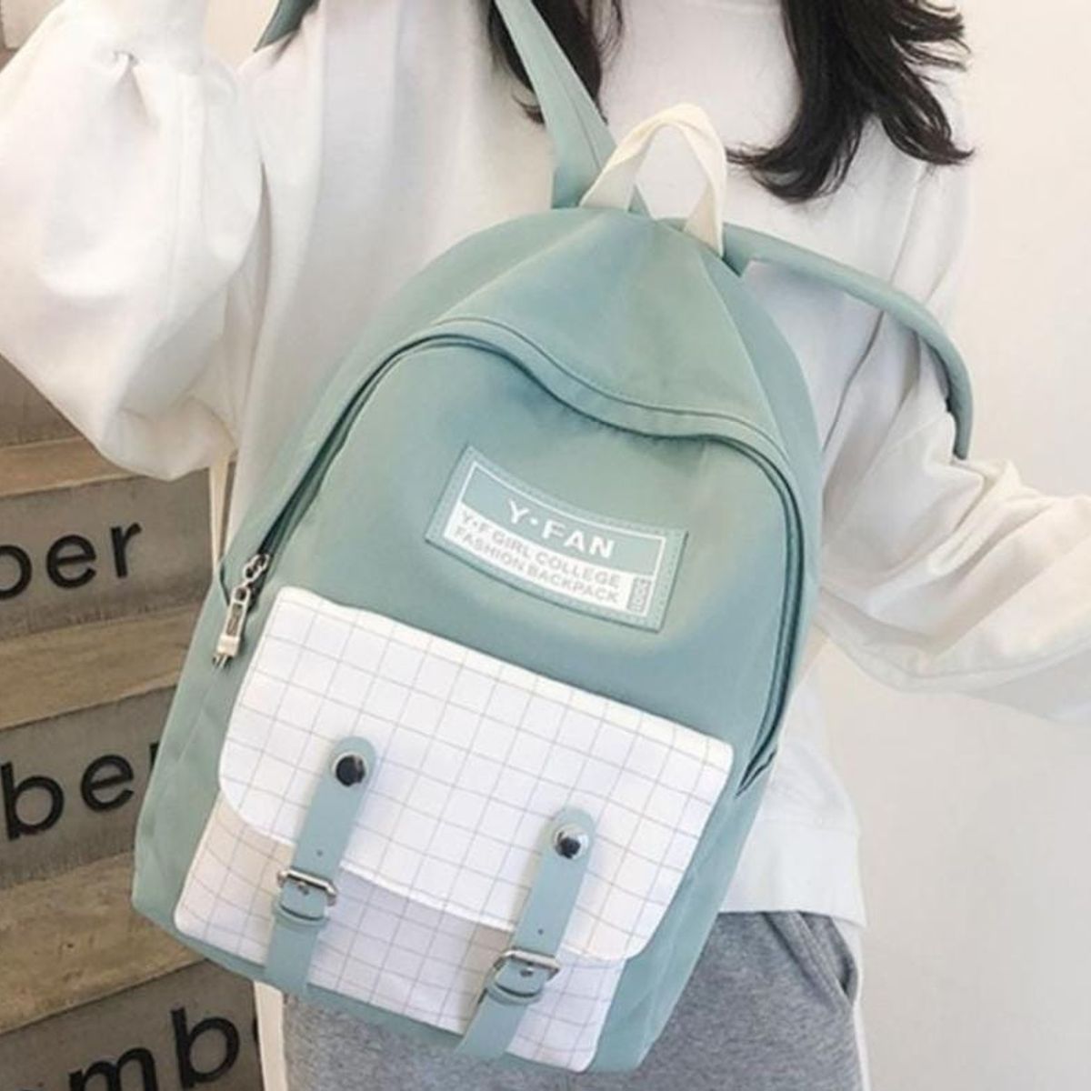 GENERICO - Mochila Yfan Con Monedero + Llavero
