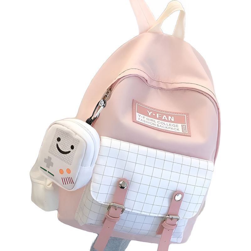 GENERICO - Mochila Yfan Con Monedero + Llavero