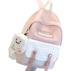 GENERICO - Mochila Yfan Con Monedero + Llavero