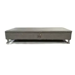 MUEBLES HVM - Base Baul HVM 1P Gris Lino Pmetal