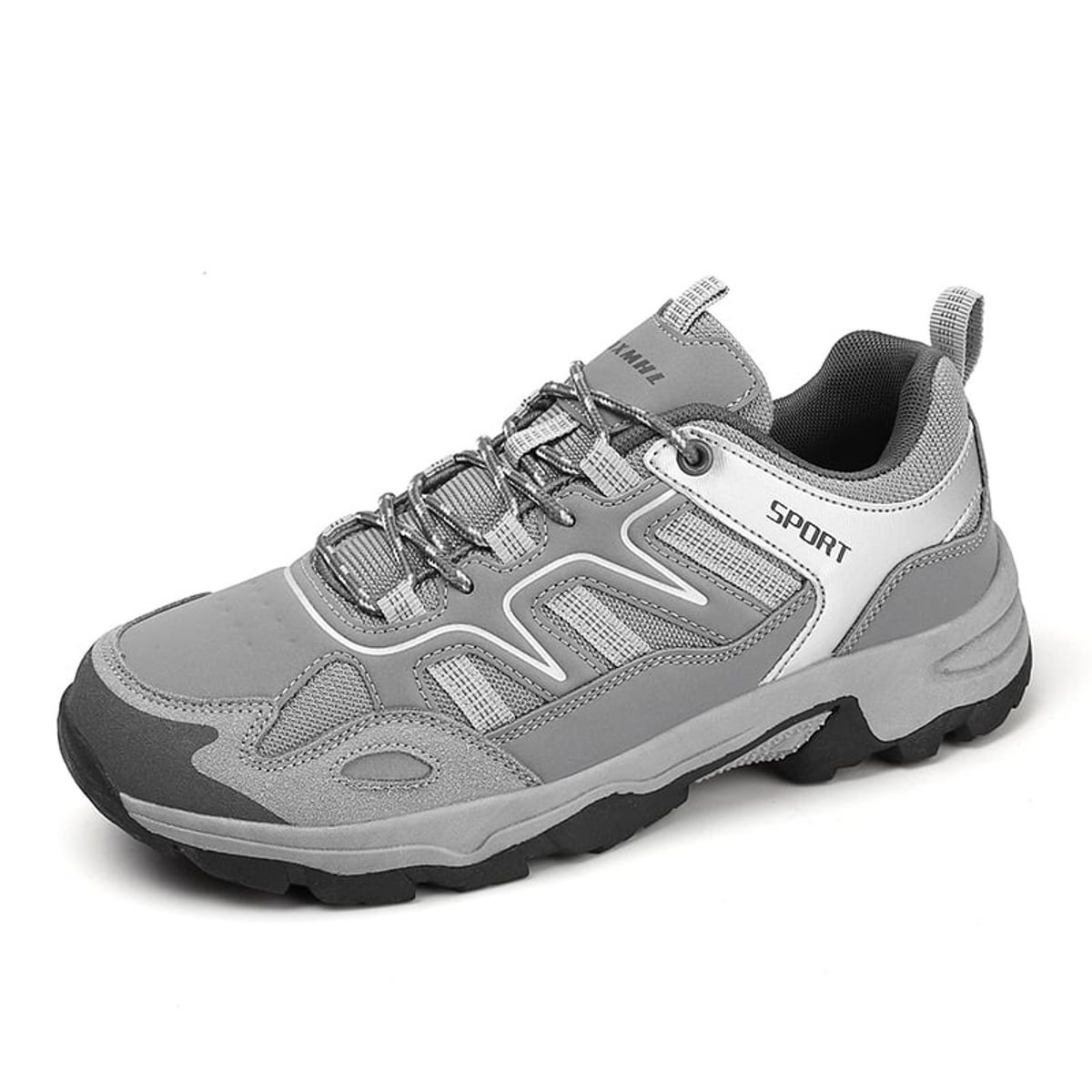 SHANDIAN - Zapatillas Outdoor Deportivos Hombre Gris