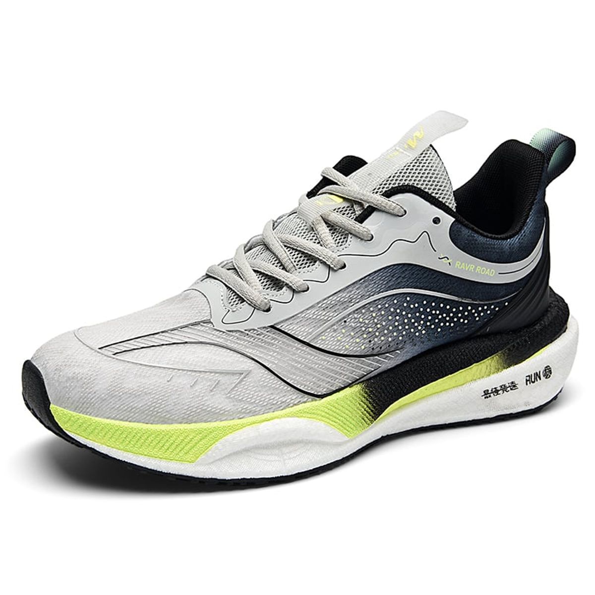 SHANDIAN - Zapatillas Running Hombre Gris