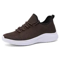 SHANDIAN - Zapatillas Running Hombre Marrón