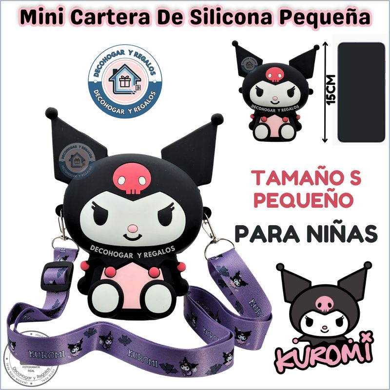 GENERICO - Mini Cartera Bolso de Silicona Monedero Kawaii Pequeña Para Niñas