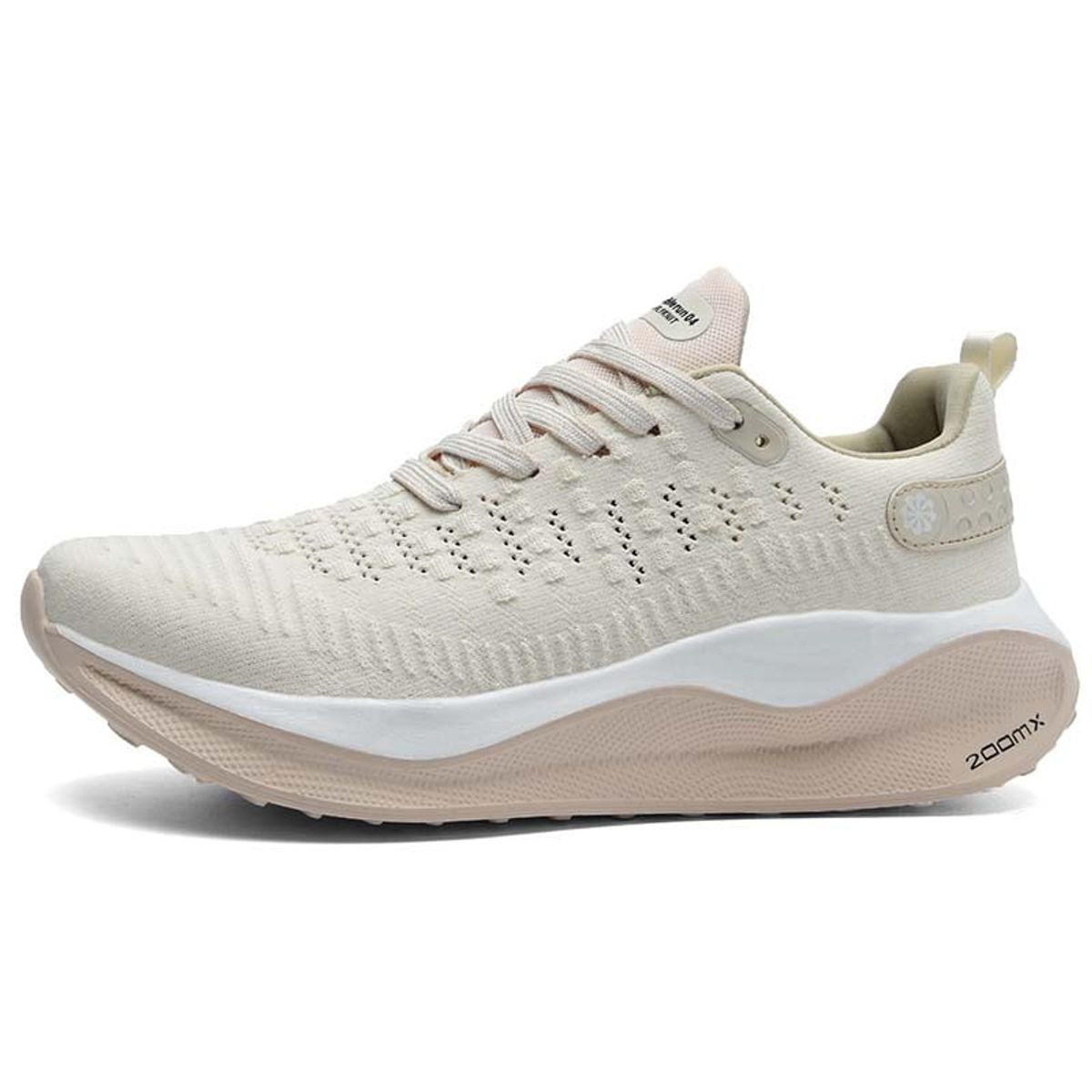 SHANDIAN - Zapatillas Running Hombre Beige