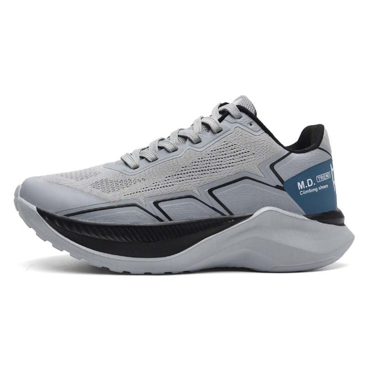 SHANDIAN - Zapatillas Running Hombre Gris