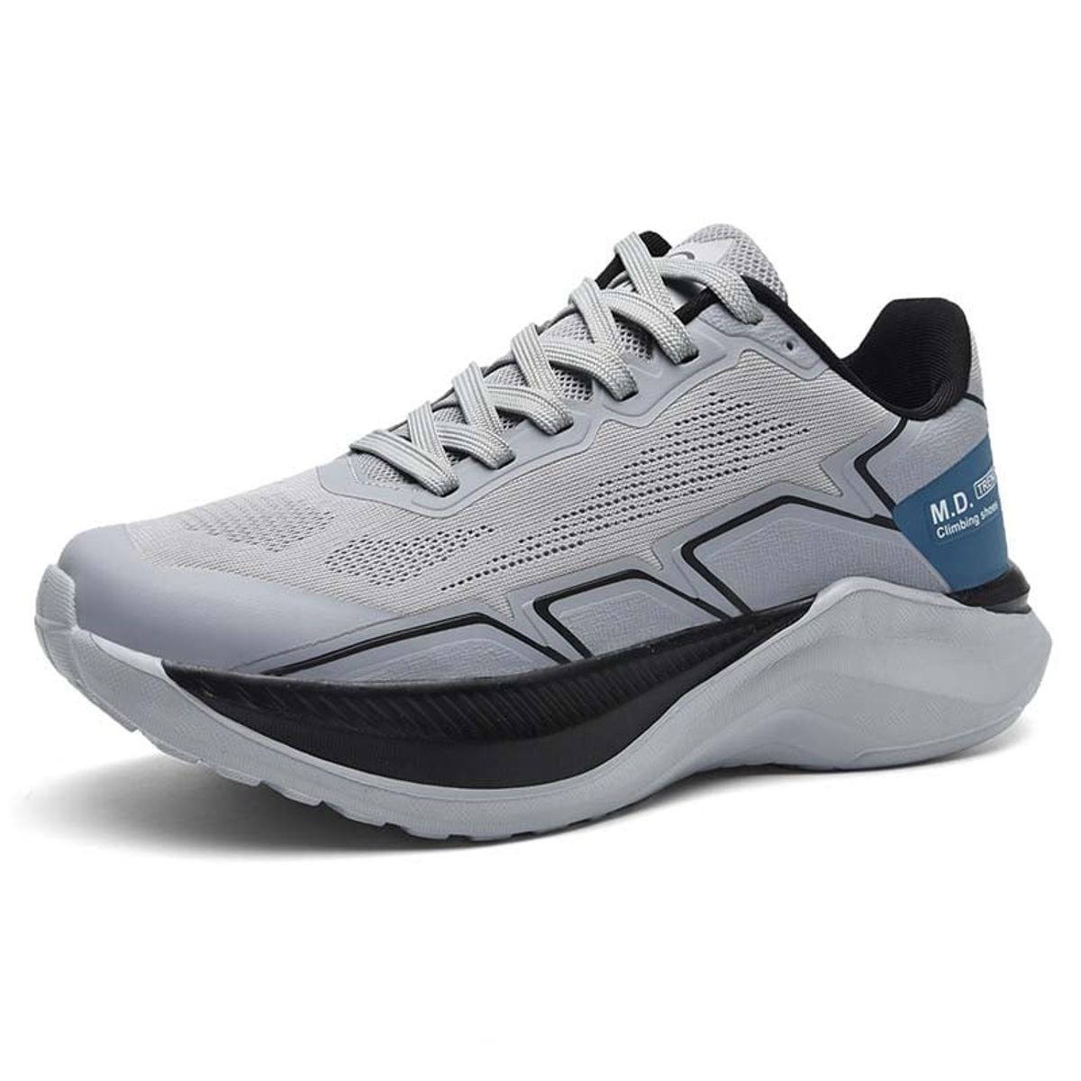 SHANDIAN - Zapatillas Running Hombre Gris