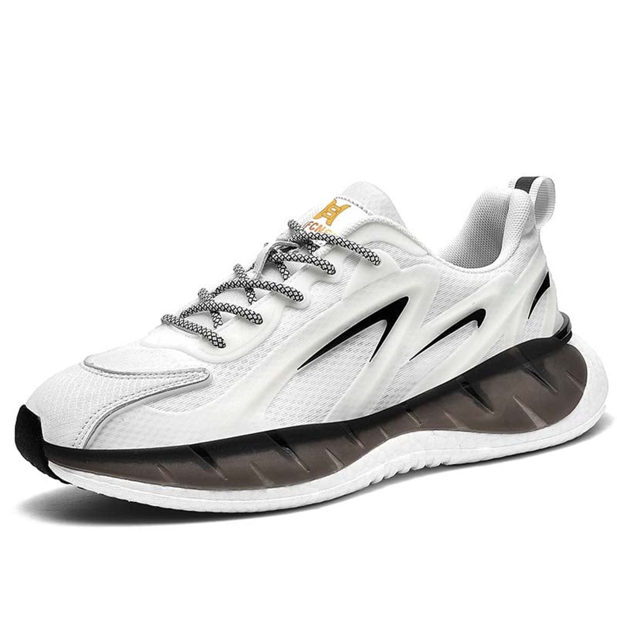 SHANDIAN - Zapatillas Running Hombre Blanco