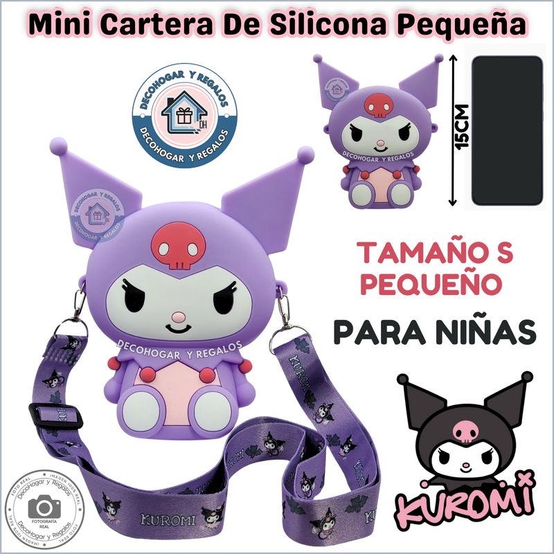 GENERICO - Mini Cartera Bolso de Silicona Monedero Kawaii Pequeña Para Niñas