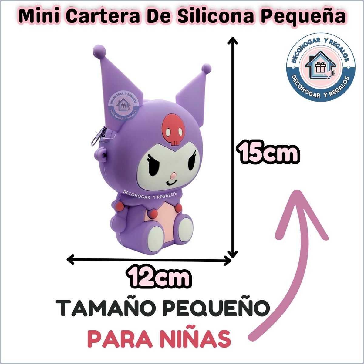 GENERICO - Mini Cartera Bolso de Silicona Monedero Kawaii Pequeña Para Niñas